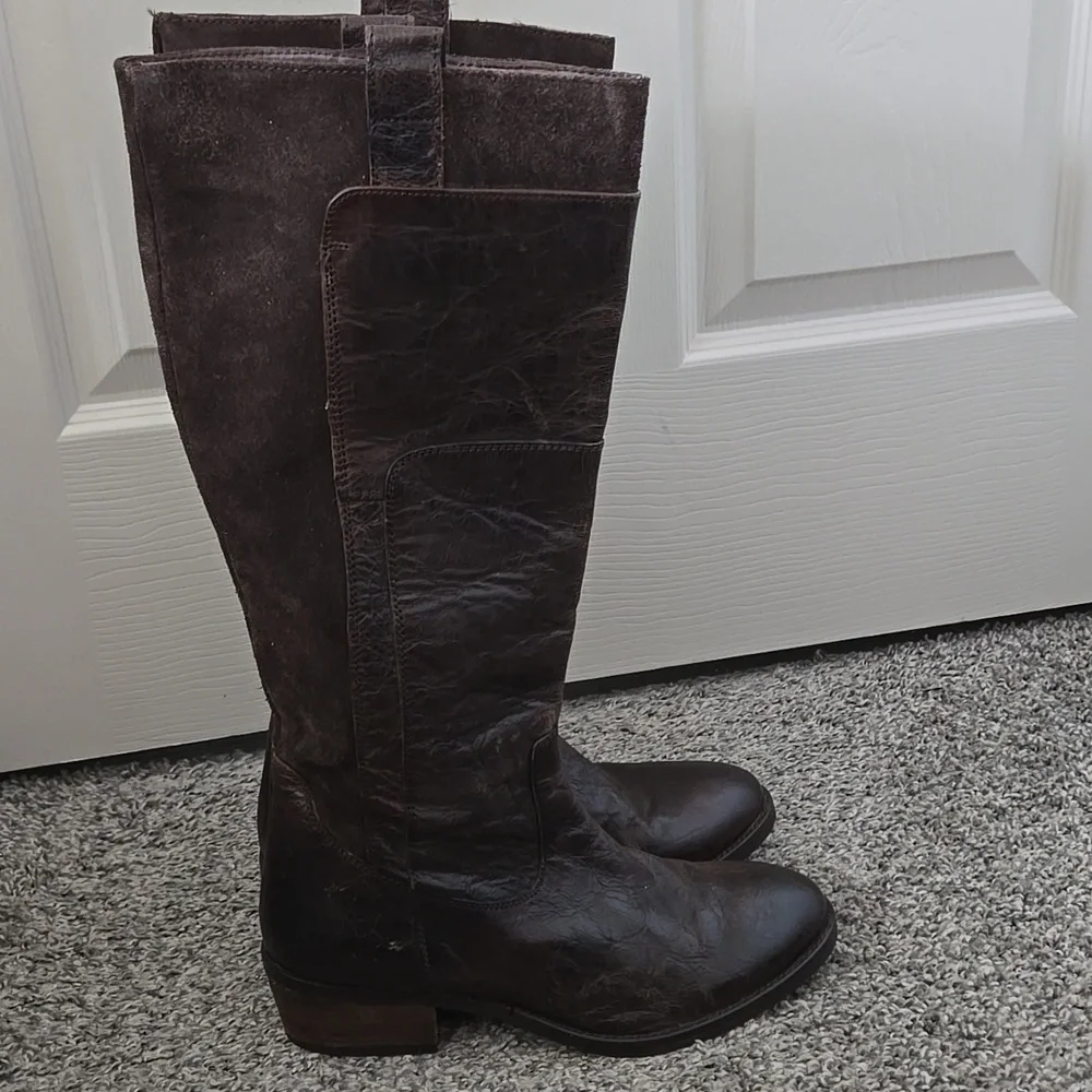 MIA Corey Dark Brown Equestrian Riding Boots Size 8.5